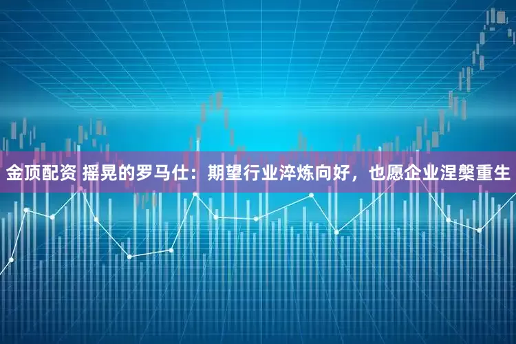 金顶配资 摇晃的罗马仕：期望行业淬炼向好，也愿企业涅槃重生