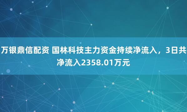万银鼎信配资 国林科技主力资金持续净流入，3日共净流入2358.01万元