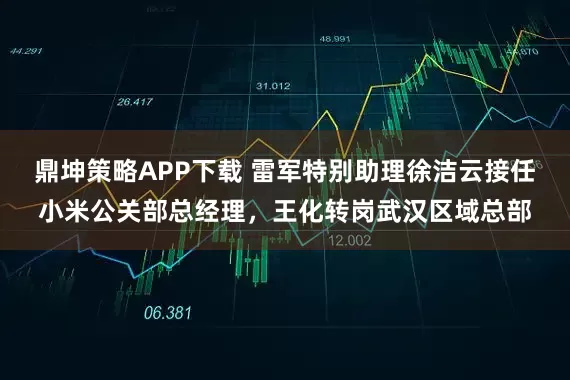 鼎坤策略APP下载 雷军特别助理徐洁云接任小米公关部总经理，王化转岗武汉区域总部